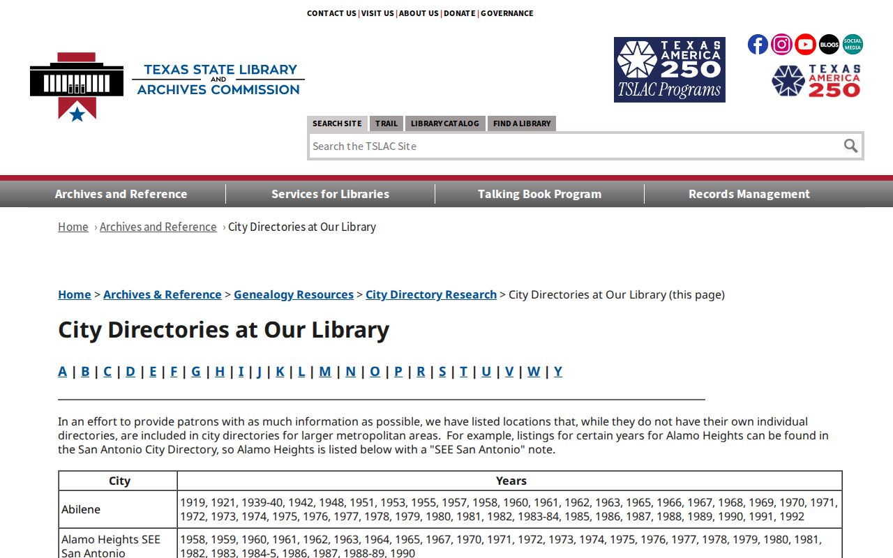 Montgomery County city directory holdings for Conroe at Texas State Library