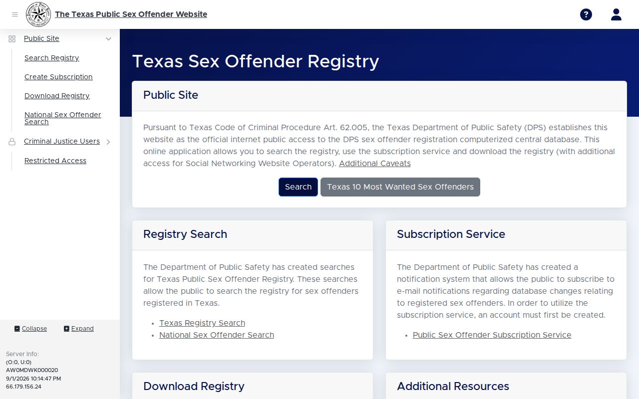 Montgomery County resident lookup Texas DPS official registry search